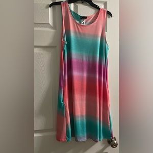 NWT Heimish Ombré tank dress size Large it would make a bathing suit coverup